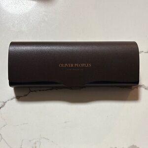Oliver Peoples Dark Brown Eyewear Case